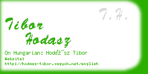 tibor hodasz business card